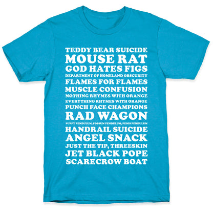 Andy Dwyer Band Names Unisex Triblend Tee