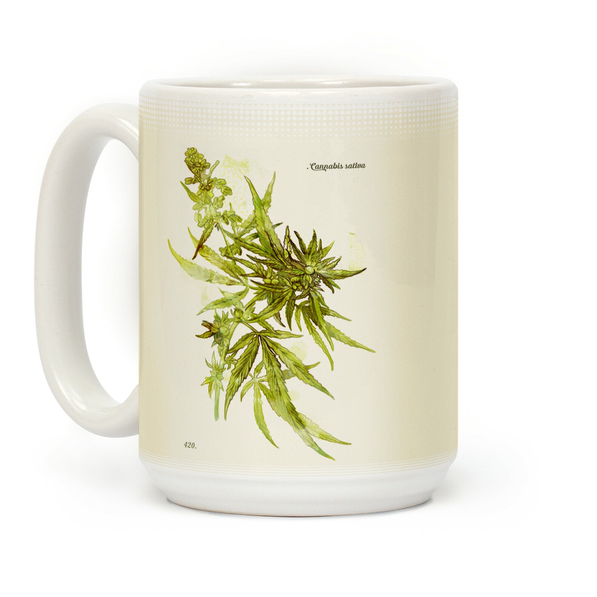 Cannabis Botanical Illustration Coffee Mug