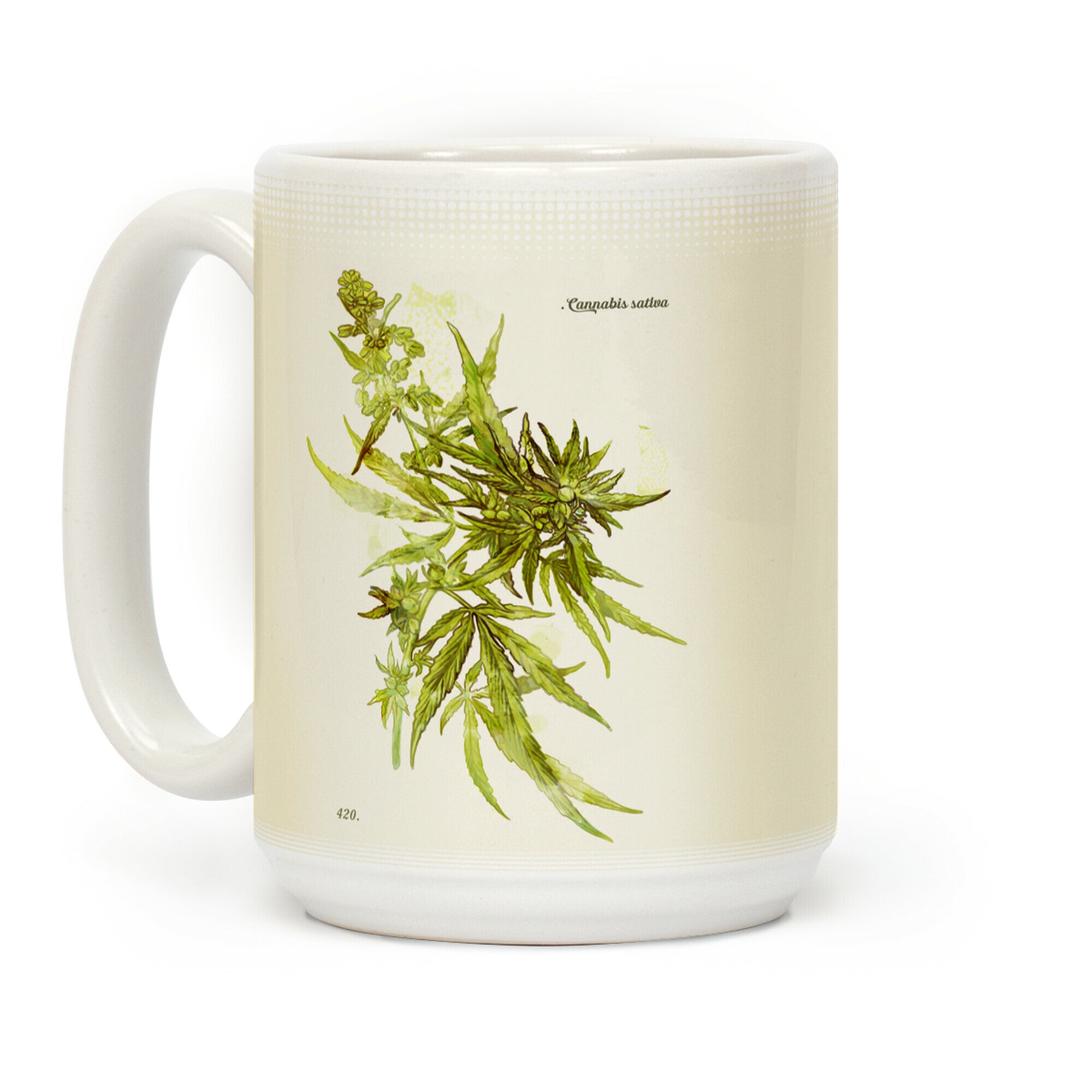 Cannabis Botanical Illustration Coffee Mug