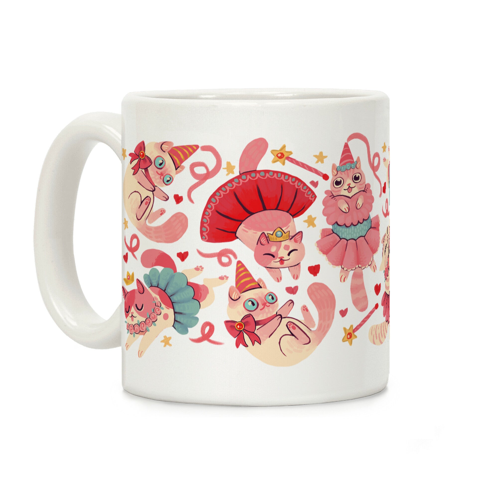 Cute Princess Cat Pattern Coffee Mug