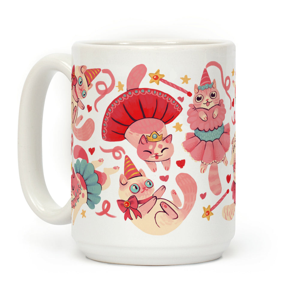 Cute Princess Cat Pattern Coffee Mug