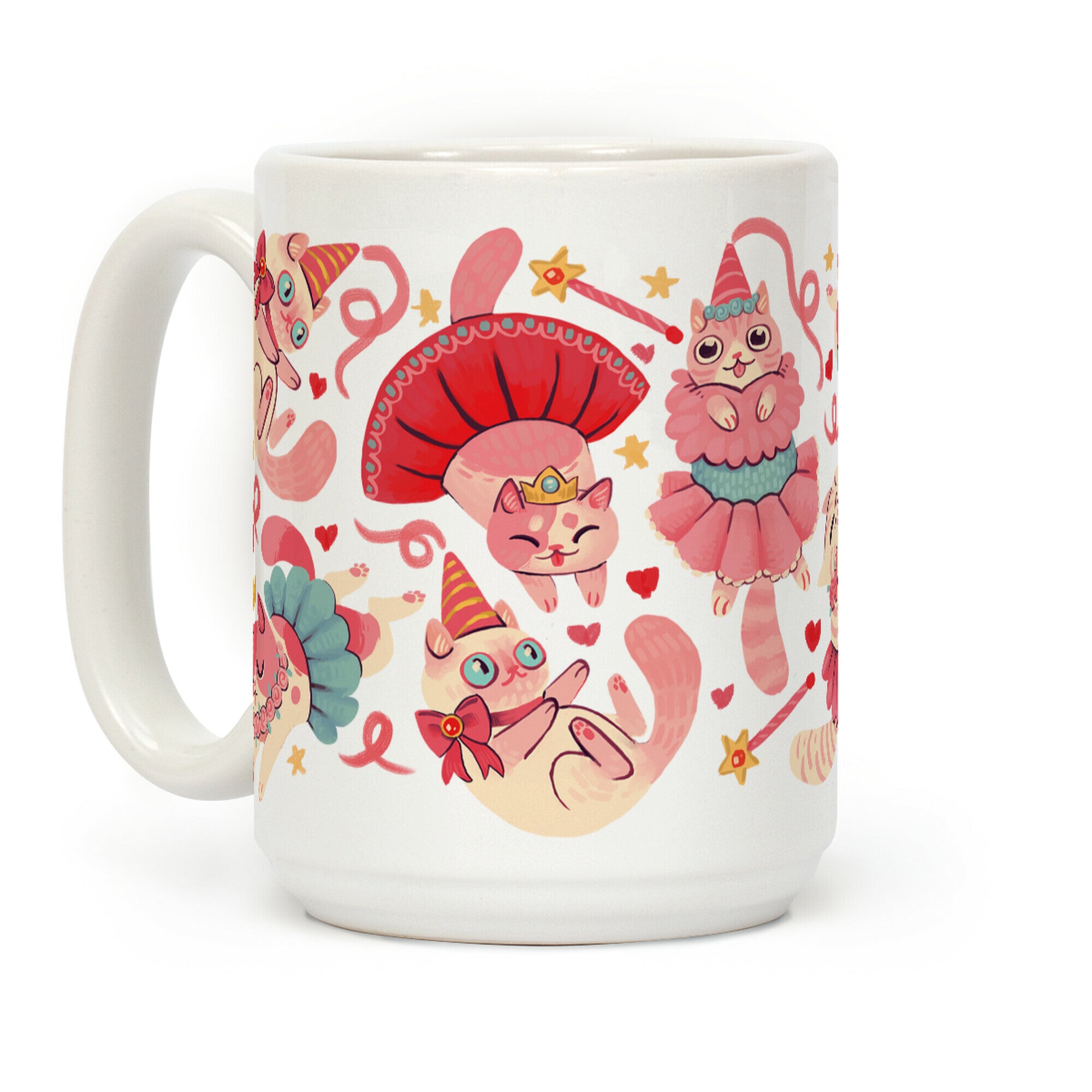 Cute Princess Cat Pattern Coffee Mug
