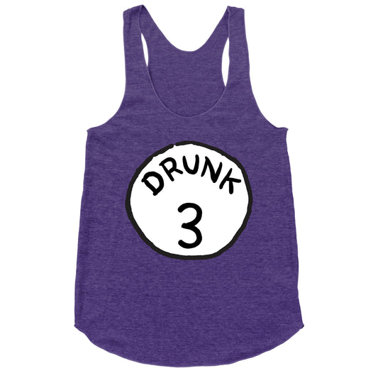 Drunk 3 Racerback Tank