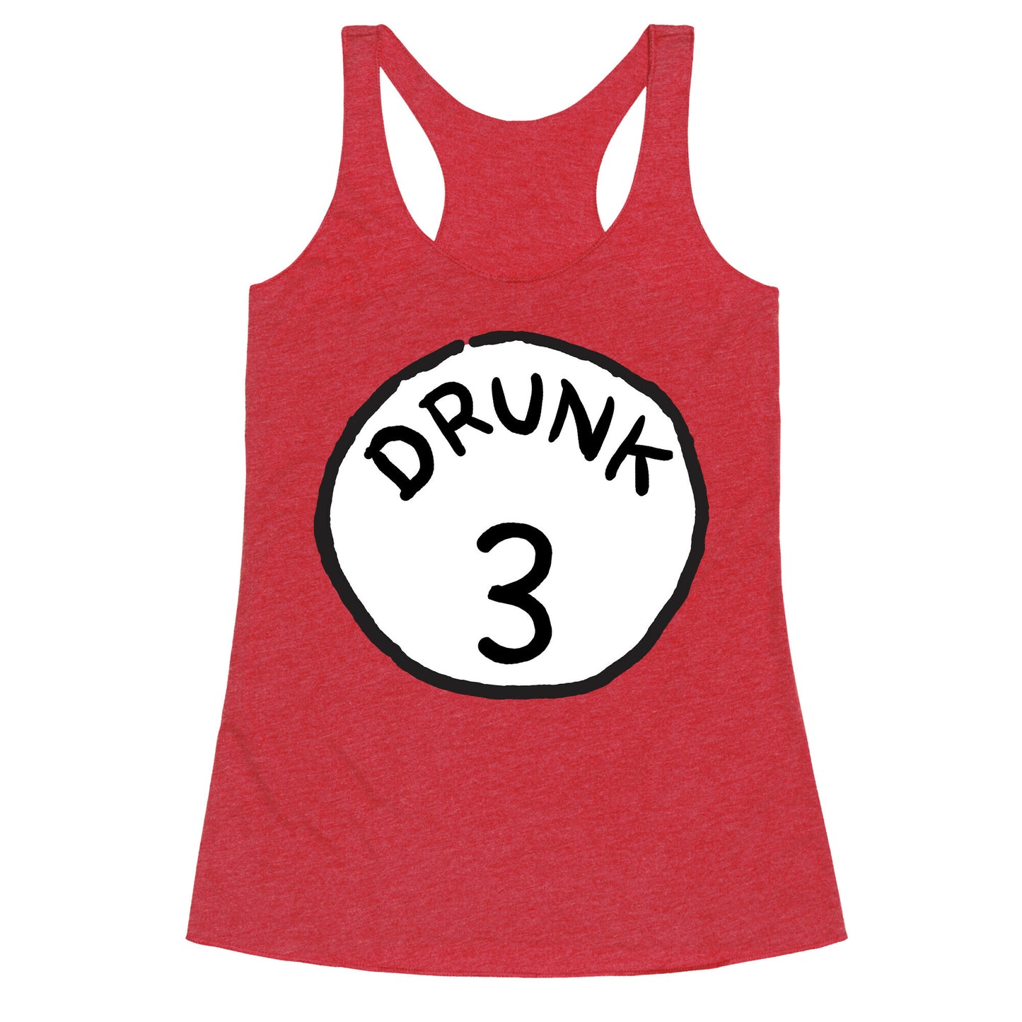 Drunk 3 Racerback Tank