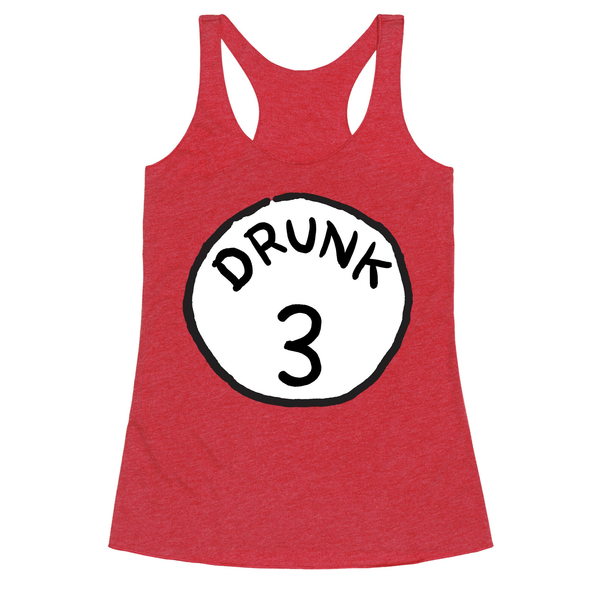 Drunk 3 Racerback Tank