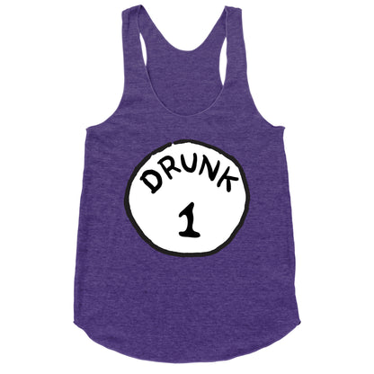 Drunk 1 Racerback Tank