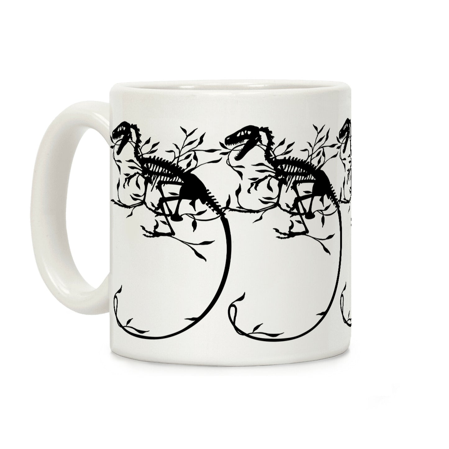 Floral Dinosaur Coffee Mug