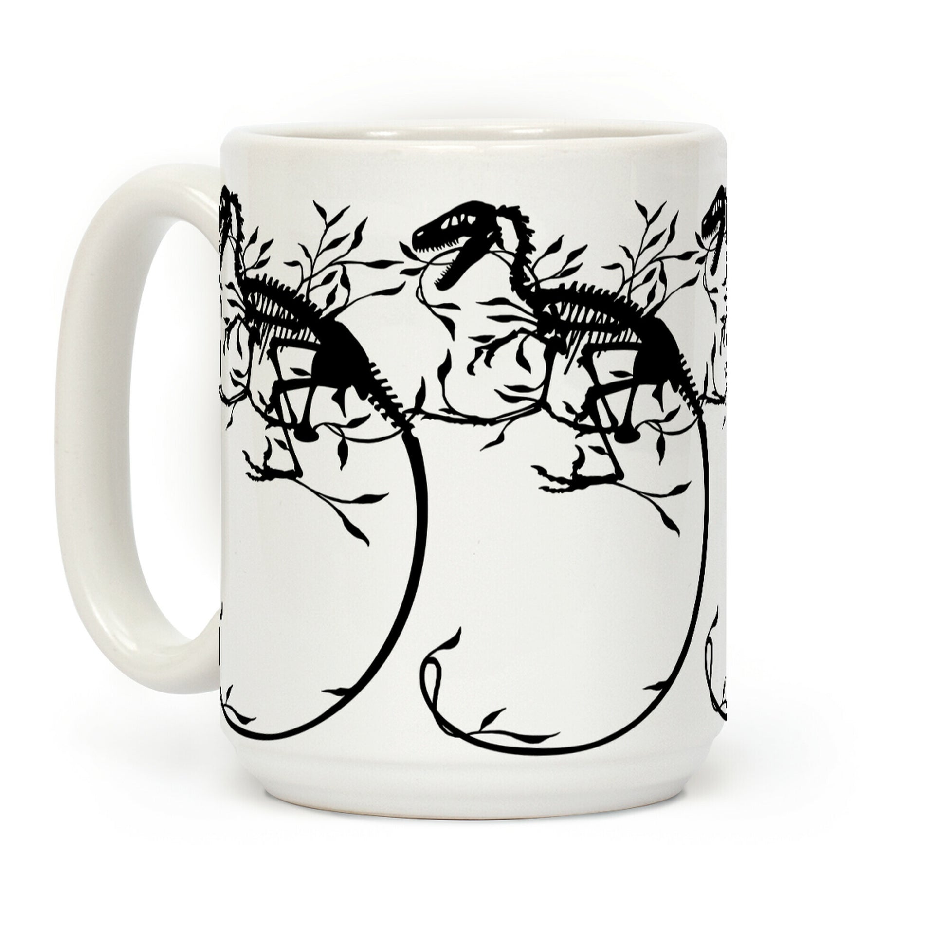 Floral Dinosaur Coffee Mug