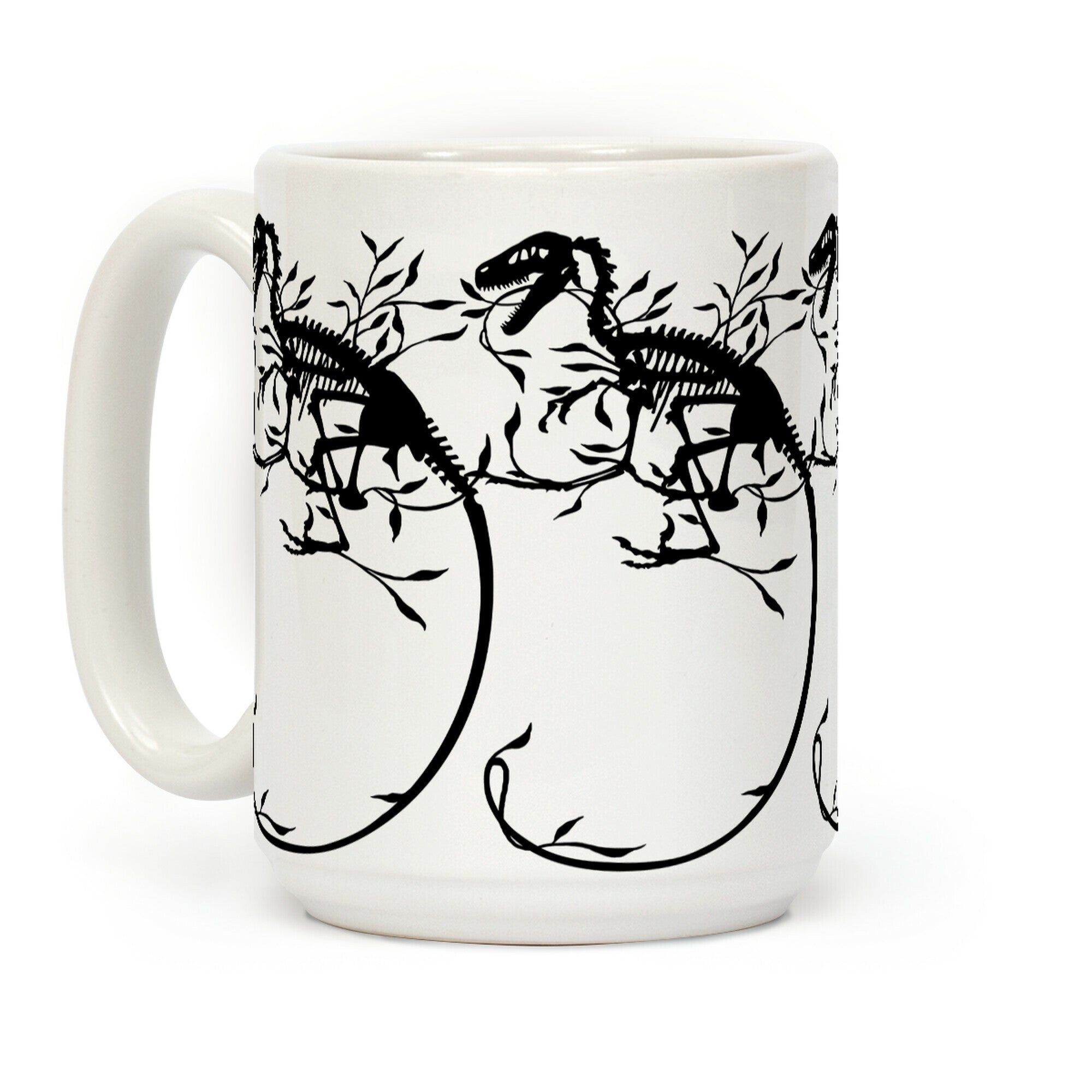 Floral Dinosaur Coffee Mug