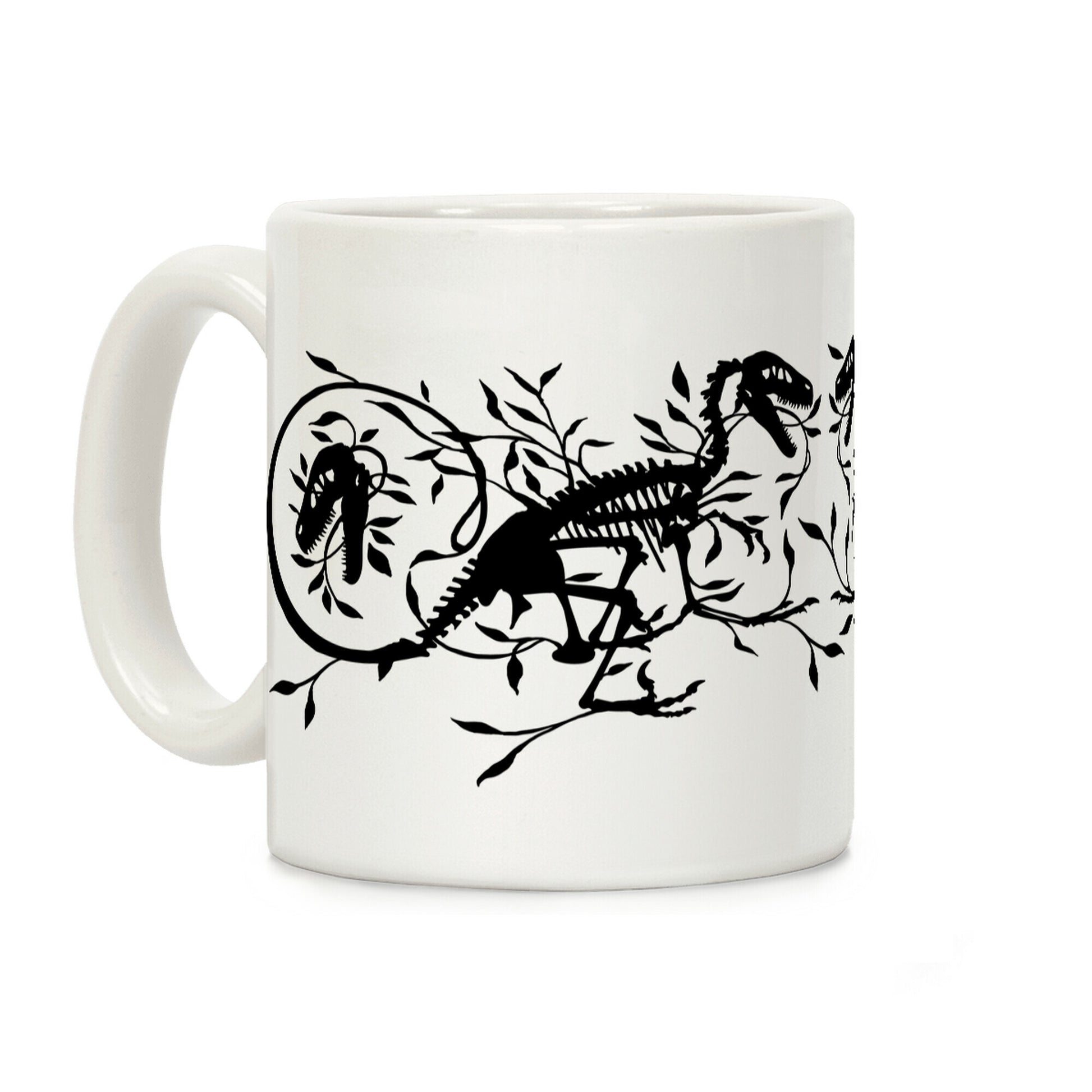 Floral Dinosaur Coffee Mug