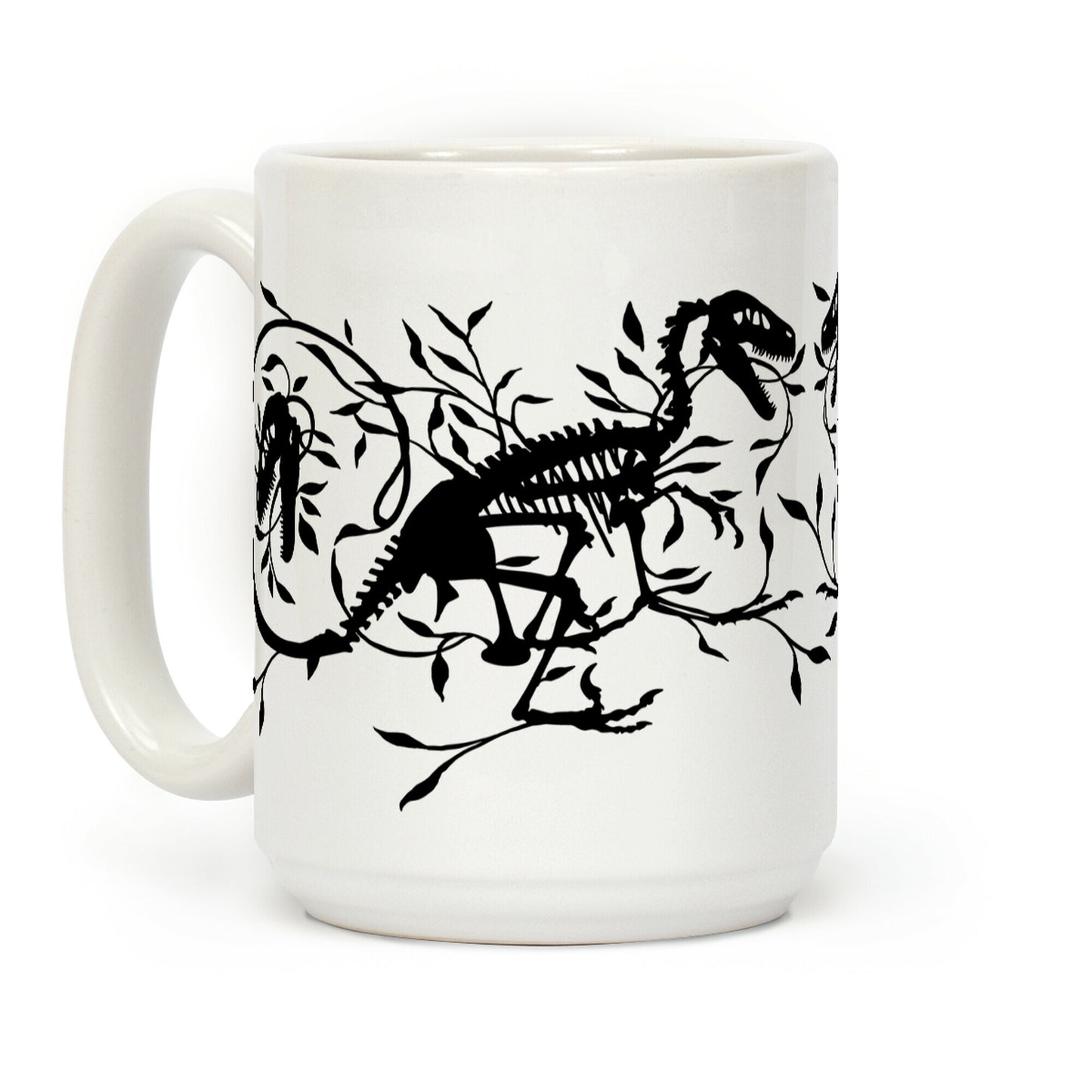 Floral Dinosaur Coffee Mug