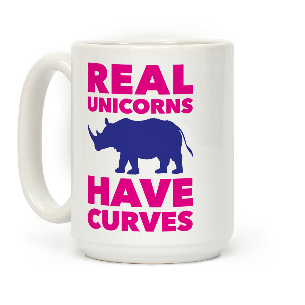 Real Unicorns Have Curves Coffee Mug