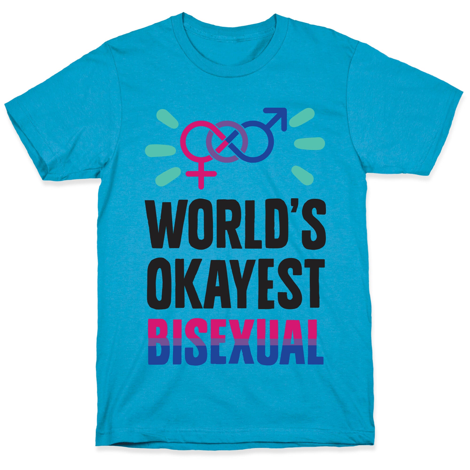 World's Okayest Bisexual Unisex Triblend Tee