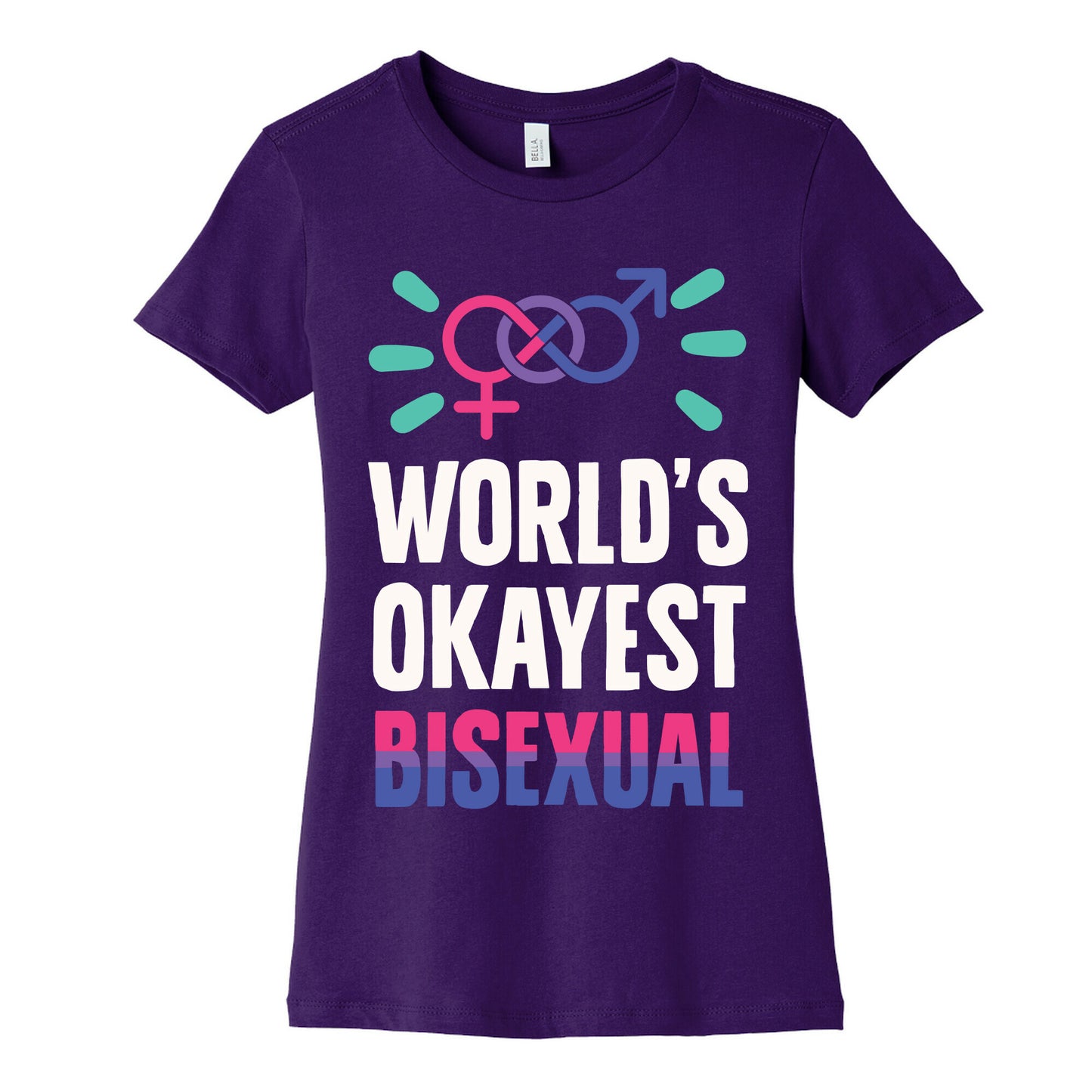 World's Okayest Bisexual Women's Cotton Tee