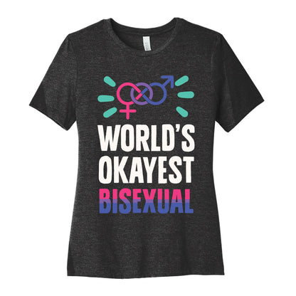 World's Okayest Bisexual Women's Cotton Tee