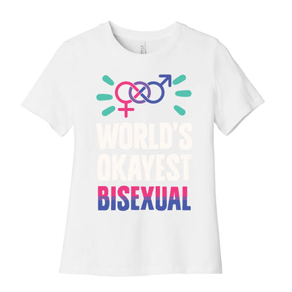 World's Okayest Bisexual Women's Cotton Tee