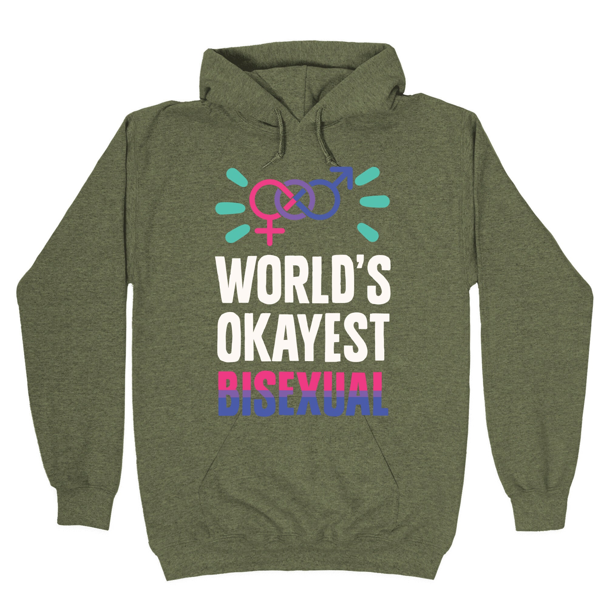 World's Okayest Bisexual Hoodie