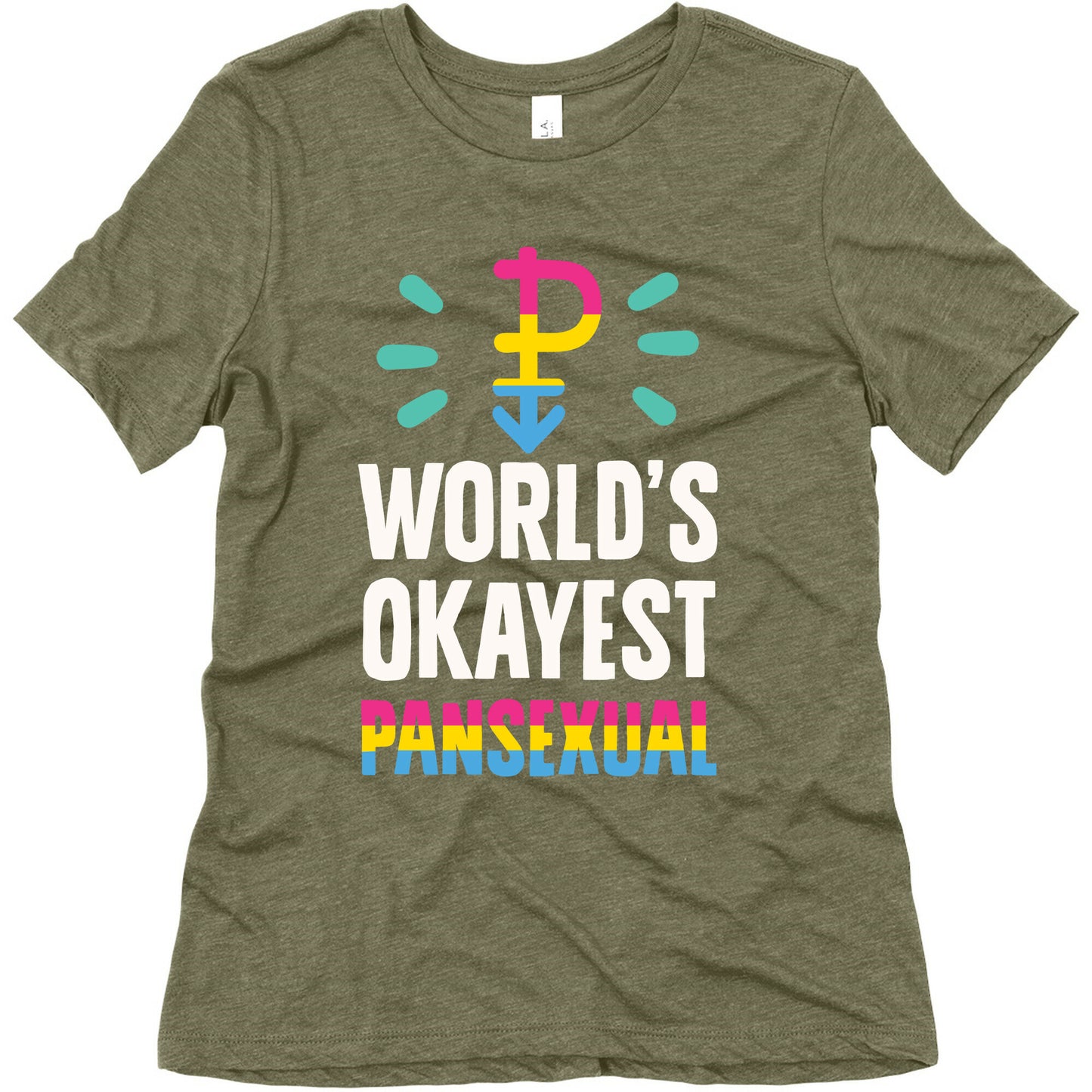 World's Okayest Pansexual Women's Triblend Tee