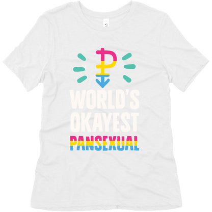 World's Okayest Pansexual Women's Triblend Tee