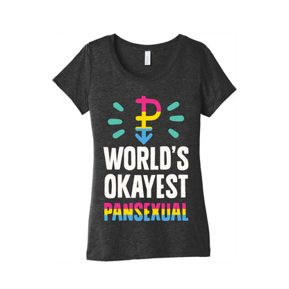 World's Okayest Pansexual Women's Triblend Tee