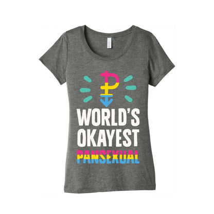 World's Okayest Pansexual Women's Triblend Tee