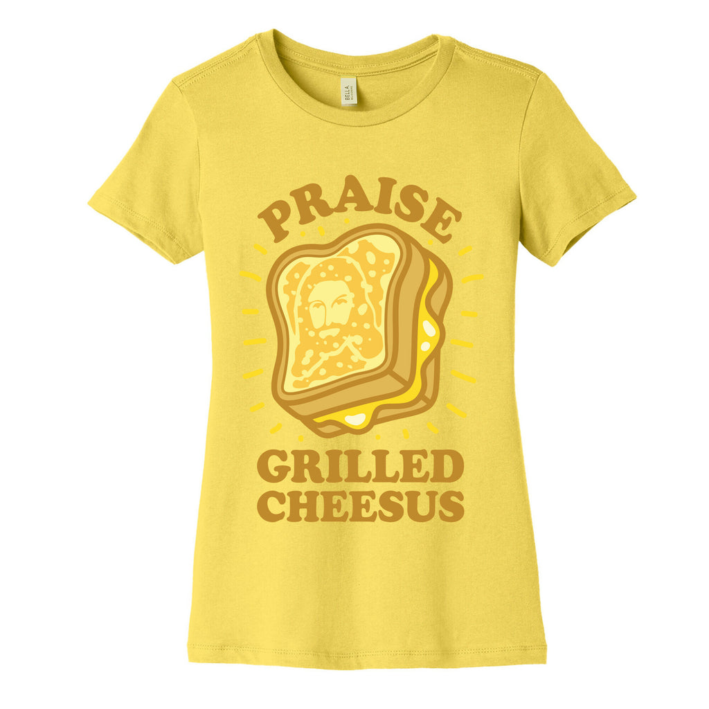 Praise Grilled Cheesus Women's Cotton Tee