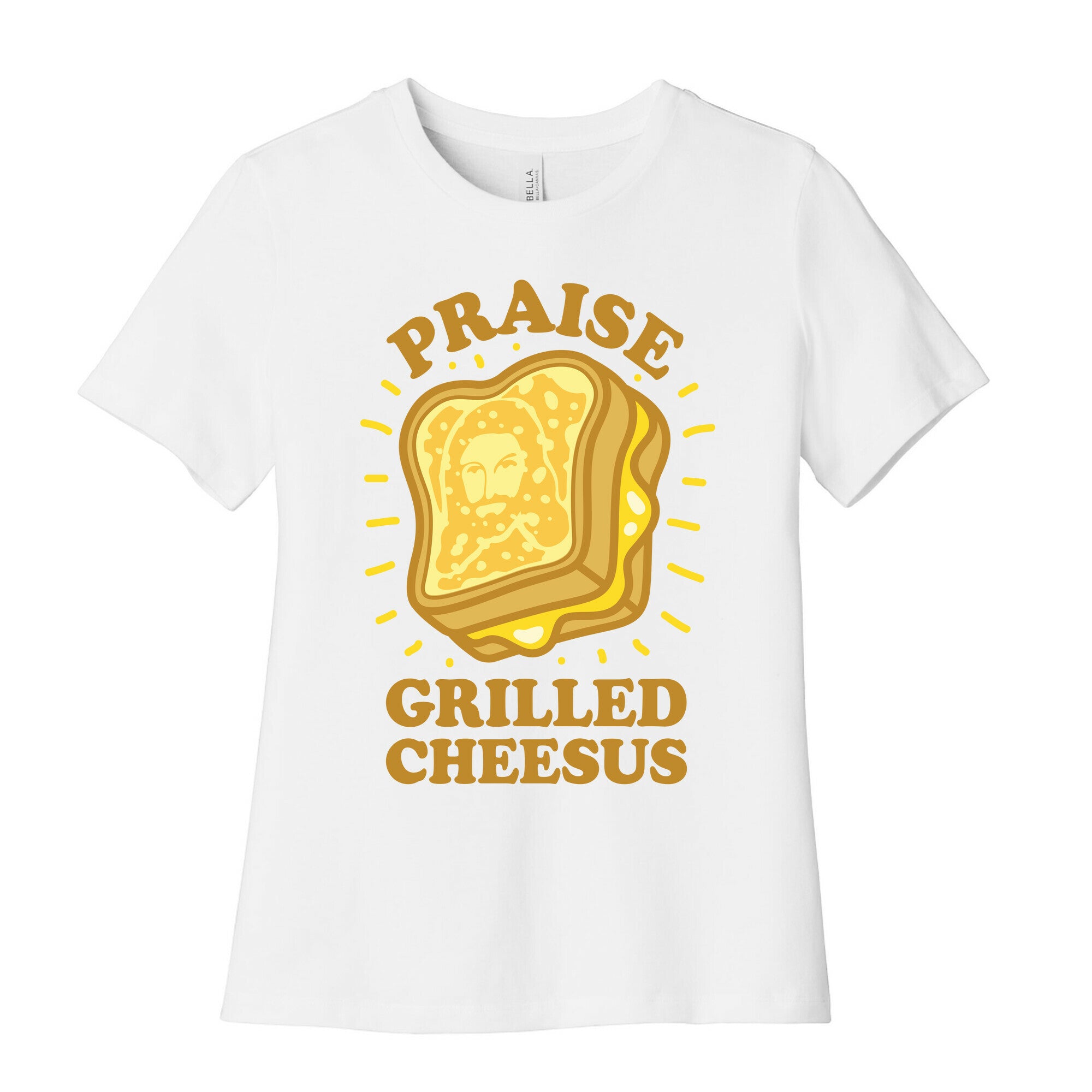 Praise Grilled Cheesus Women's Cotton Tee