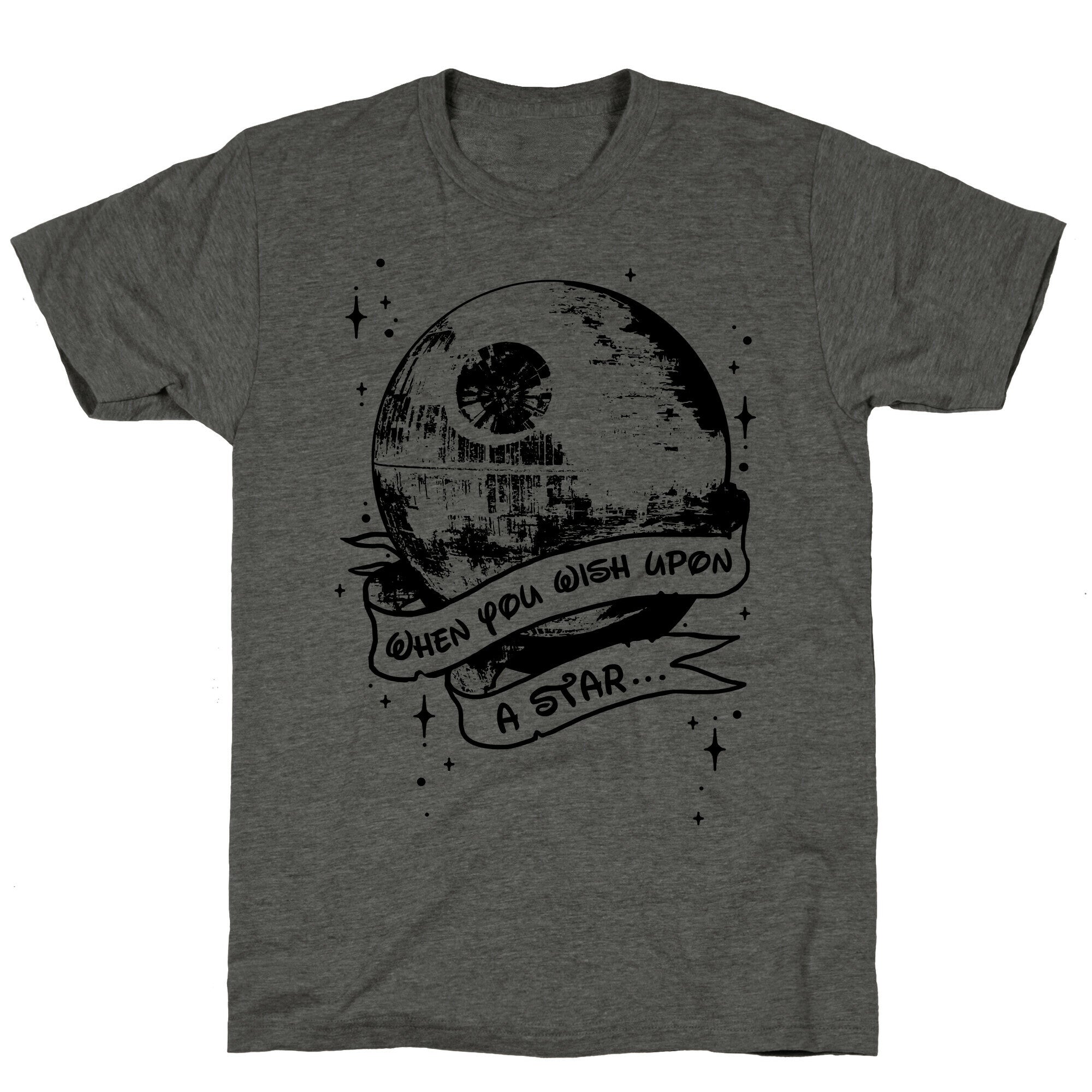 When You Wish Upon A Death Star Unisex Triblend Tee