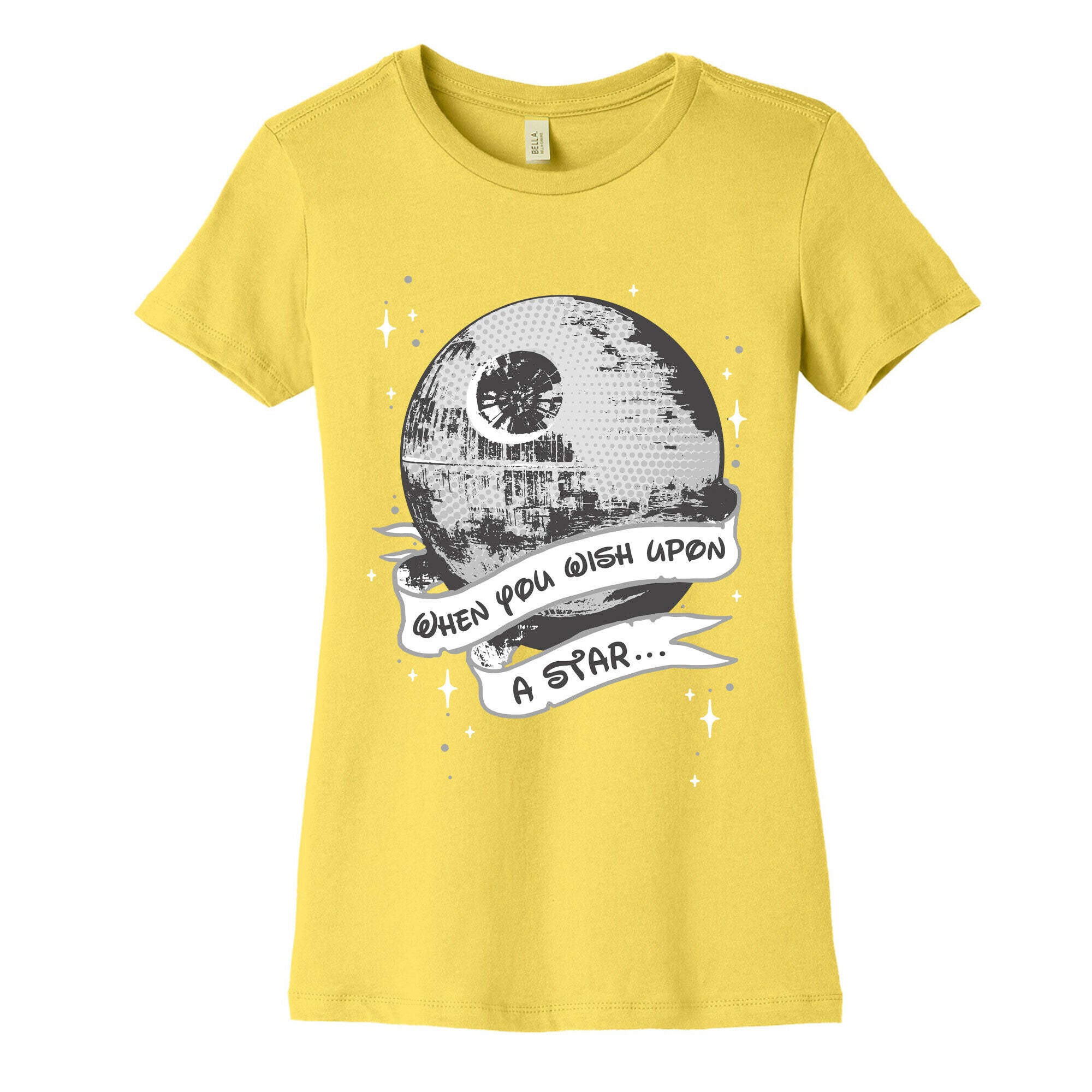 When You Wish Upon A Death Star Women's Cotton Tee