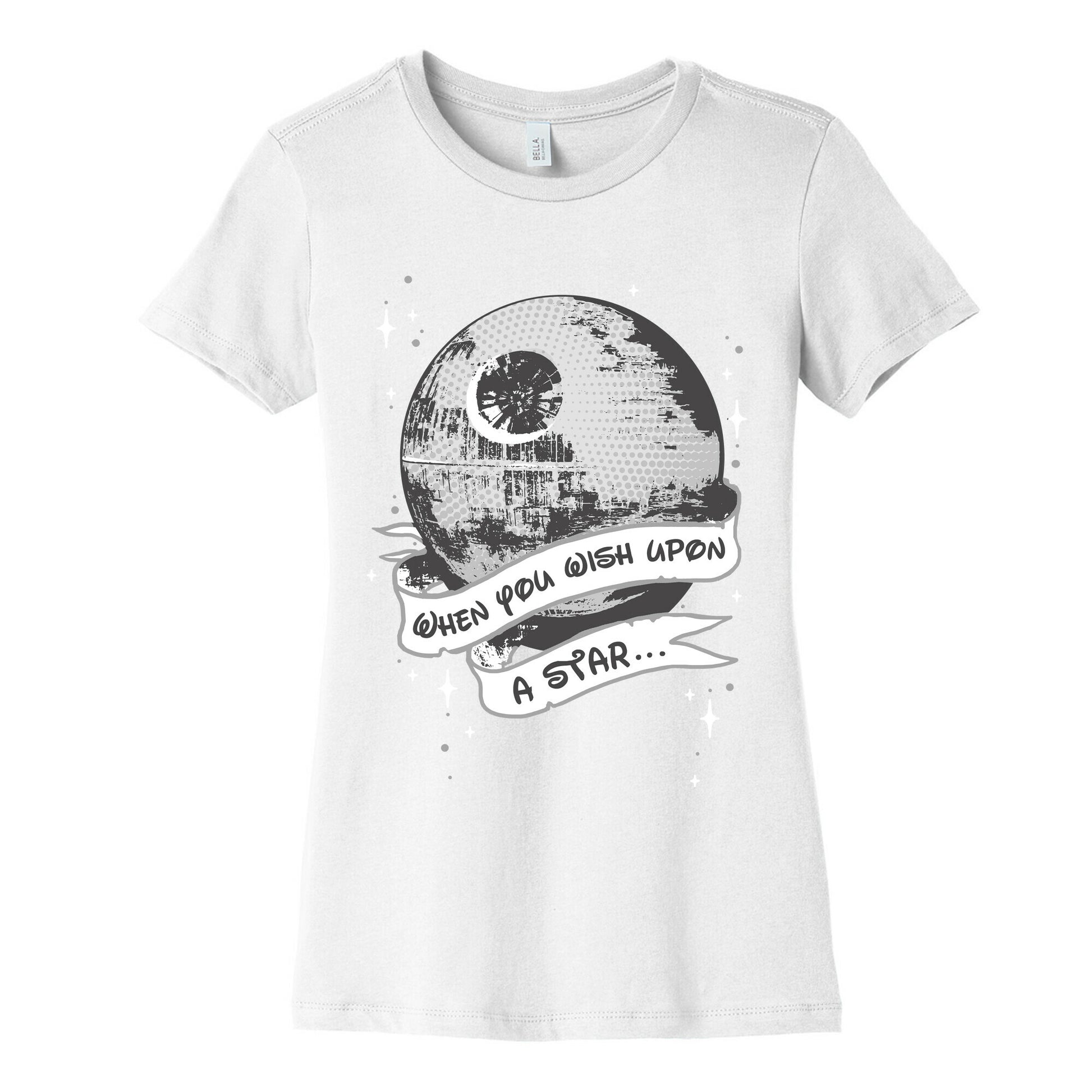 When You Wish Upon A Death Star Women's Cotton Tee