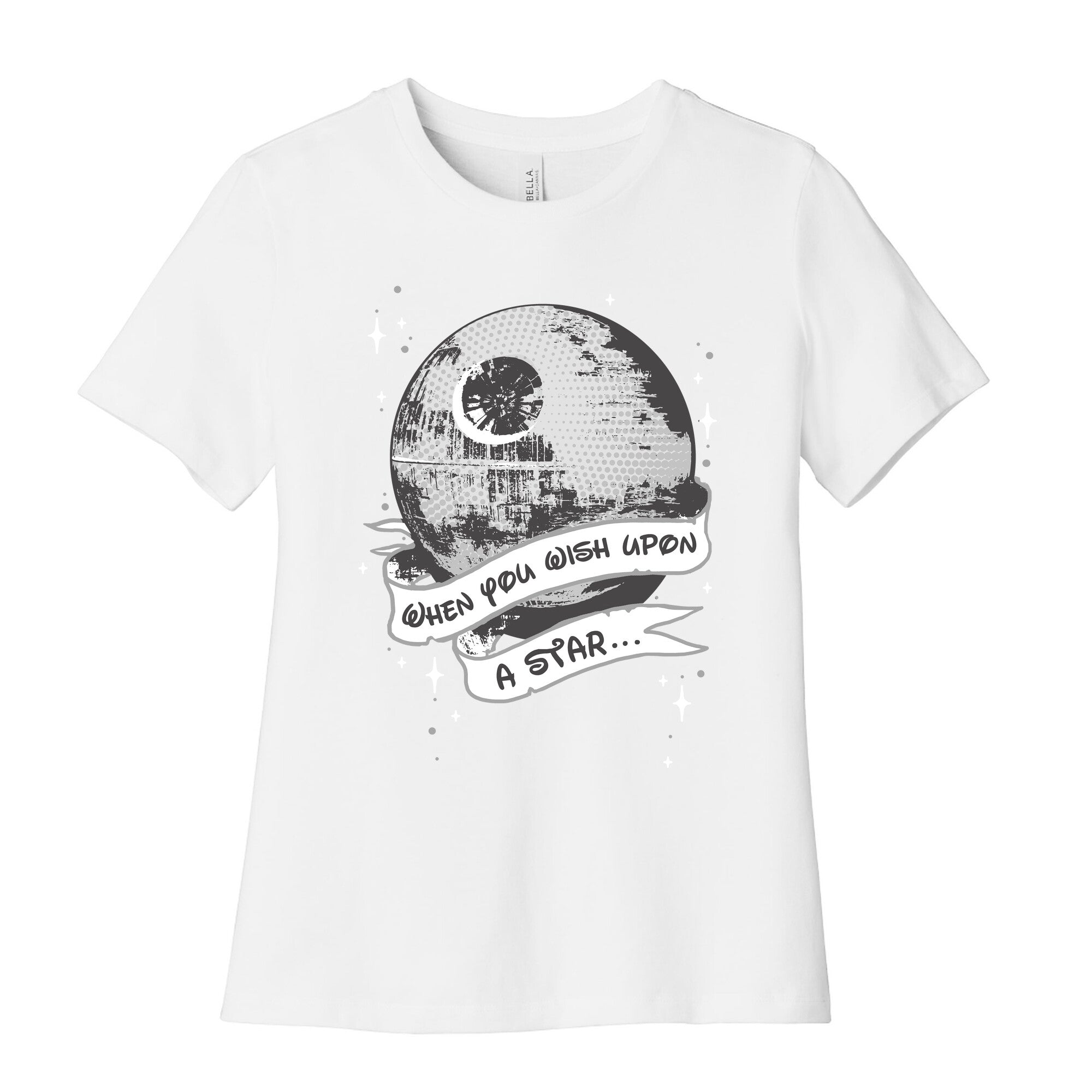 When You Wish Upon A Death Star Women's Cotton Tee