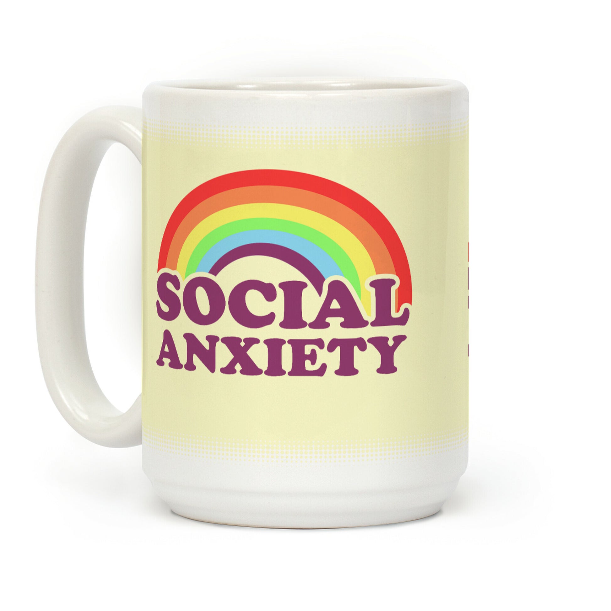 Social Anxiety Rainbow Coffee Mug