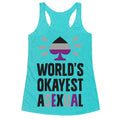 World's Okayest Asexual Racerback Tank