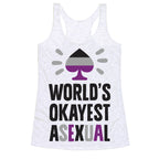 World's Okayest Asexual Racerback Tank