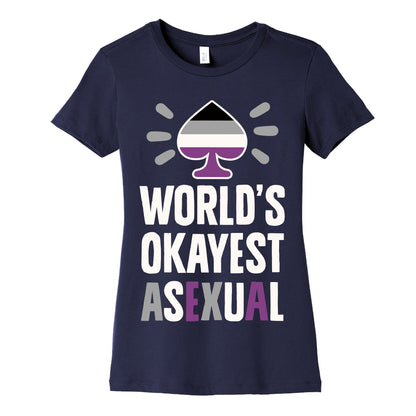World's Okayest Asexual Women's Cotton Tee