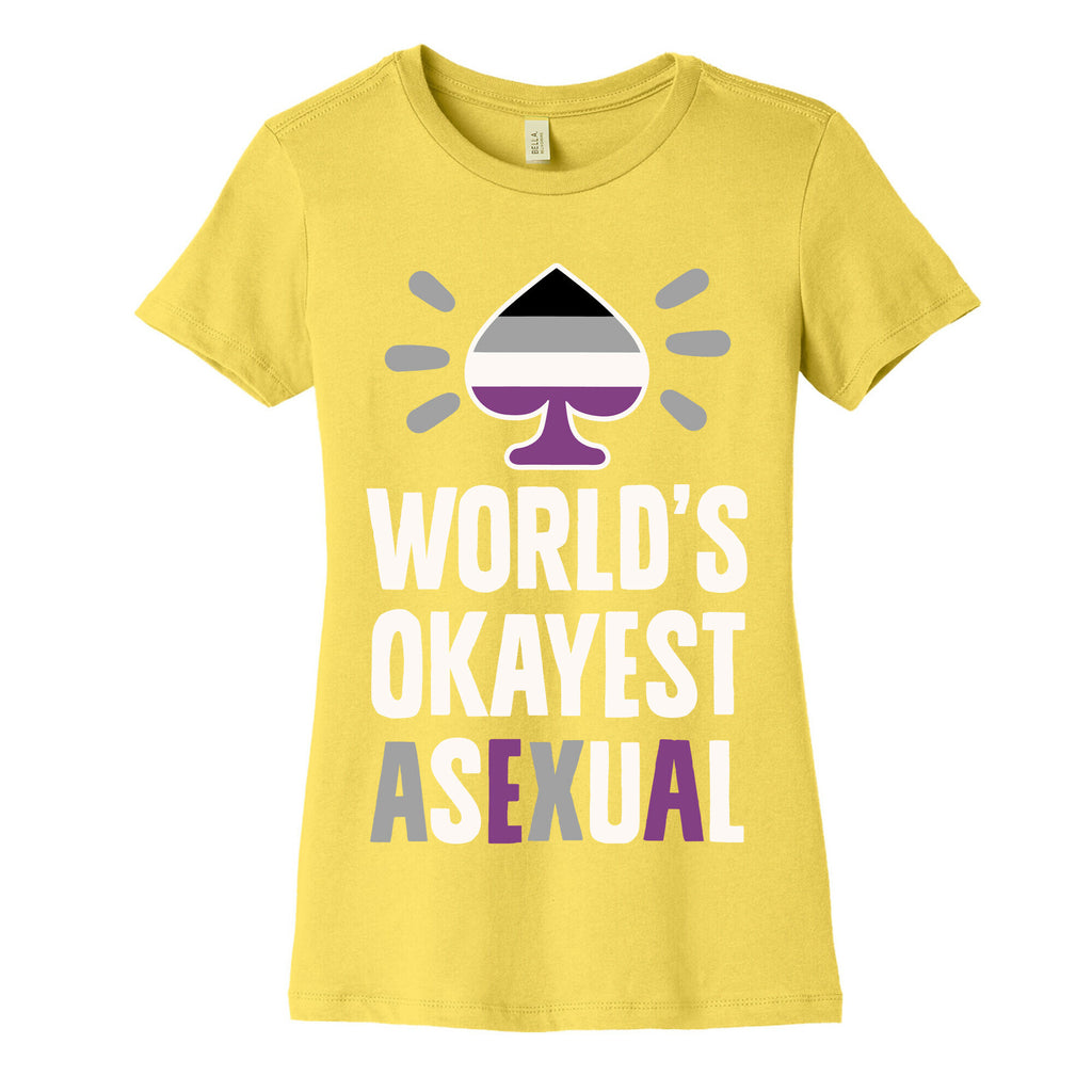 World's Okayest Asexual Women's Cotton Tee