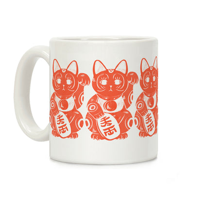 Japanese Lucky Cat Coffee Mug