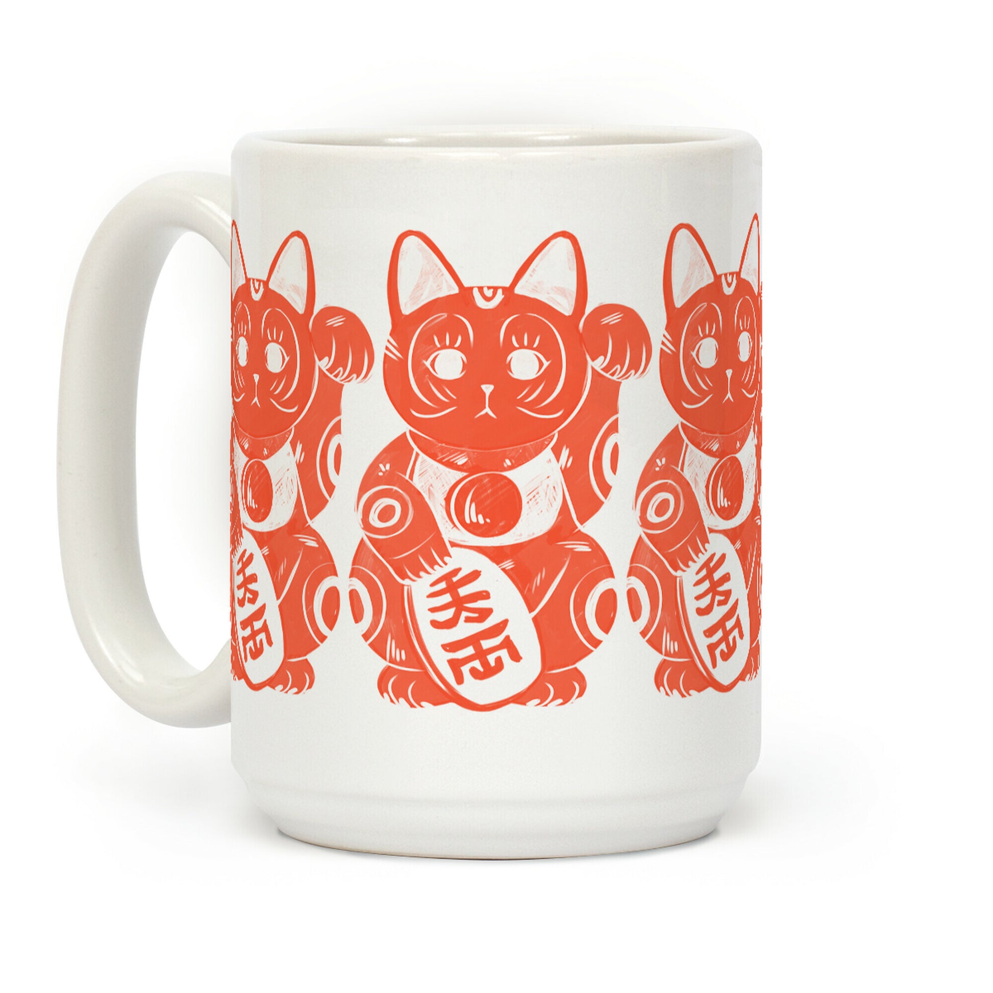 Japanese Lucky Cat Coffee Mug