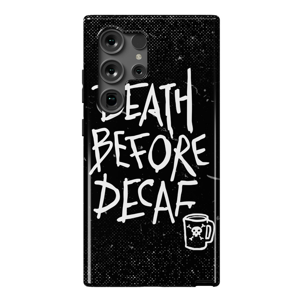 Death Before Decaf Phone Case