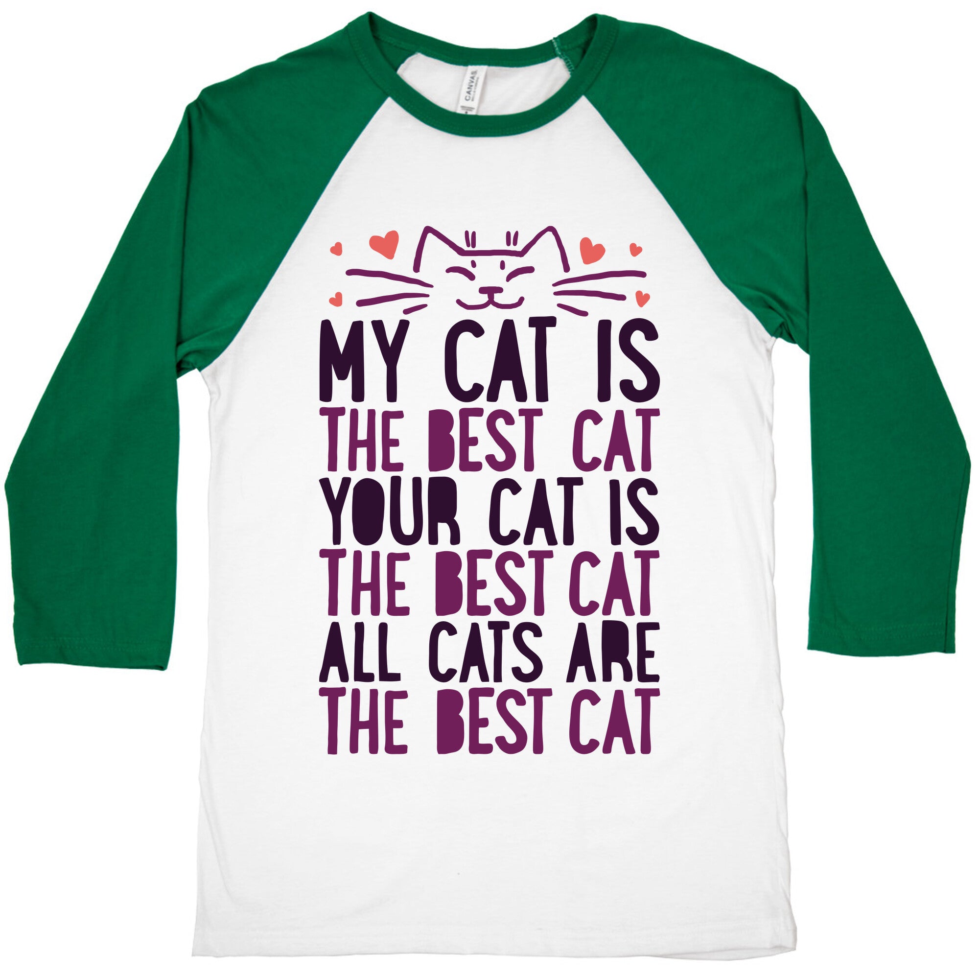 Every Cat Is The Best Cat Baseball Tee