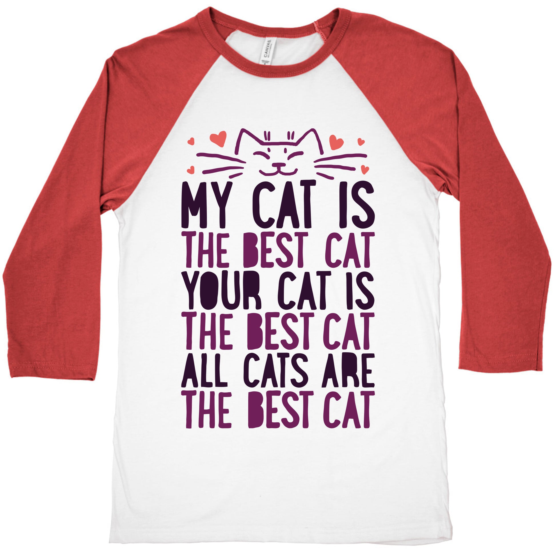 Every Cat Is The Best Cat Baseball Tee