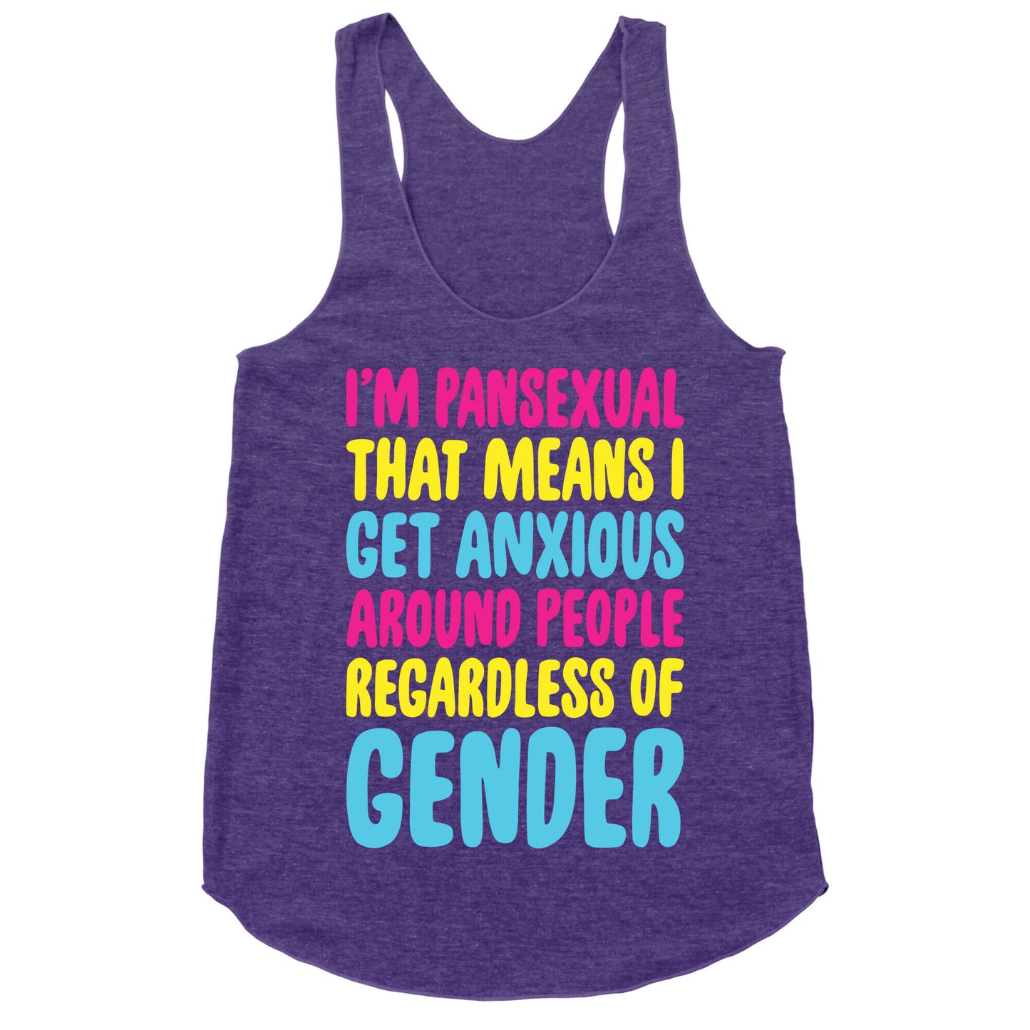 Pansexual Anxiety Racerback Tank