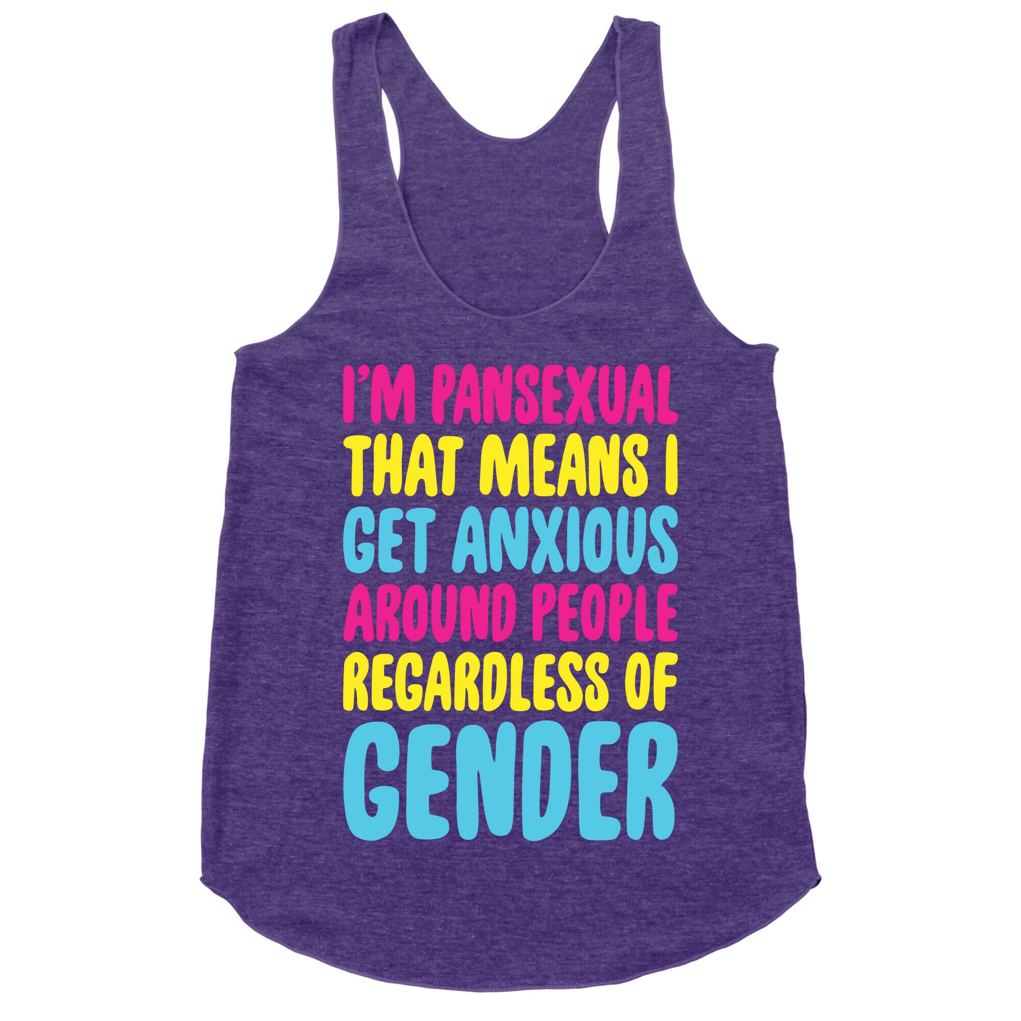 Pansexual Anxiety Racerback Tank