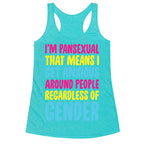 Pansexual Anxiety Racerback Tank