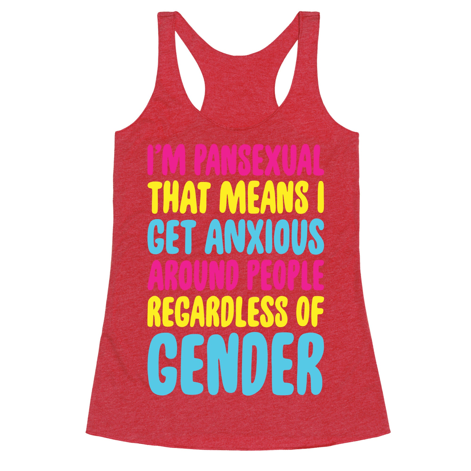 Pansexual Anxiety Racerback Tank