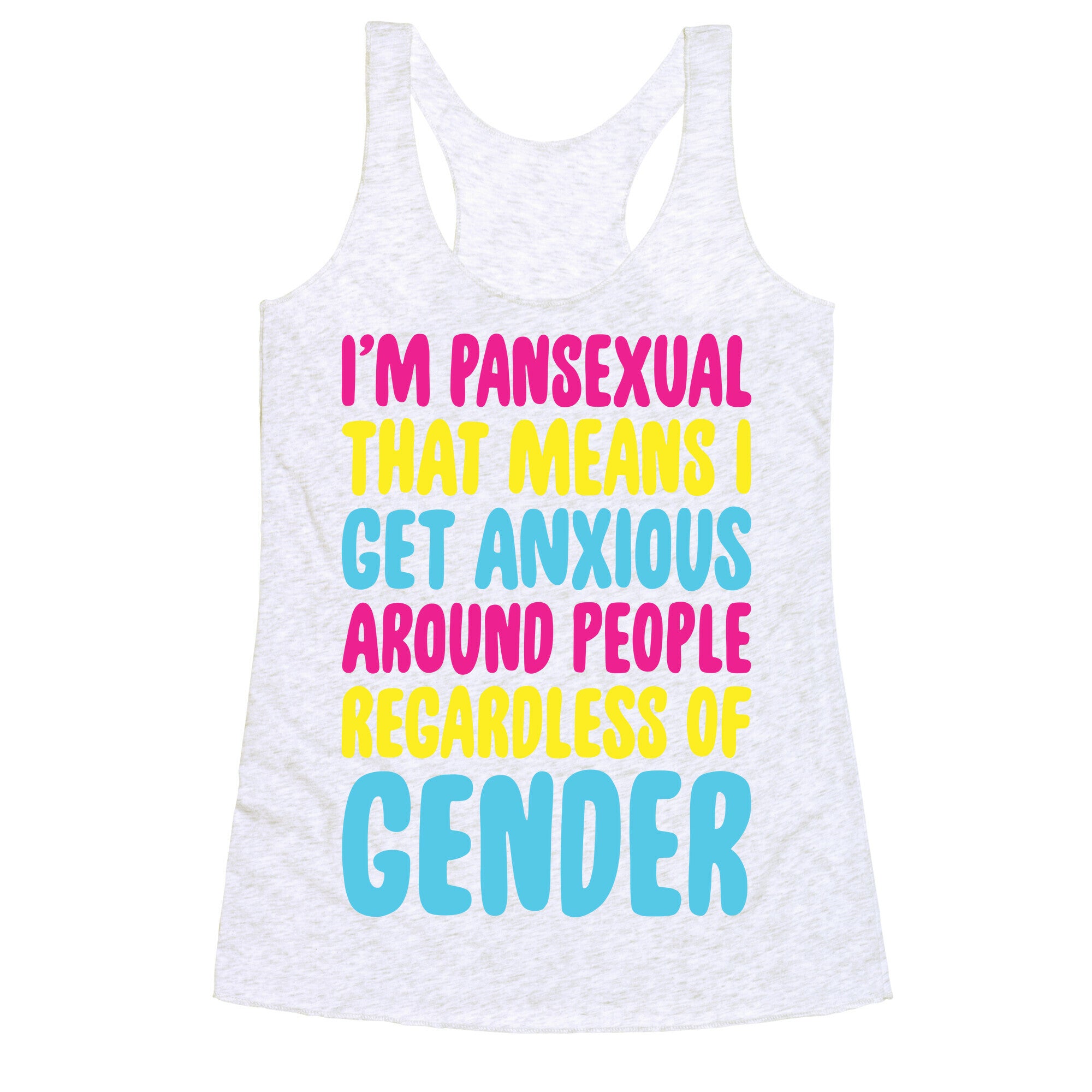 Pansexual Anxiety Racerback Tank
