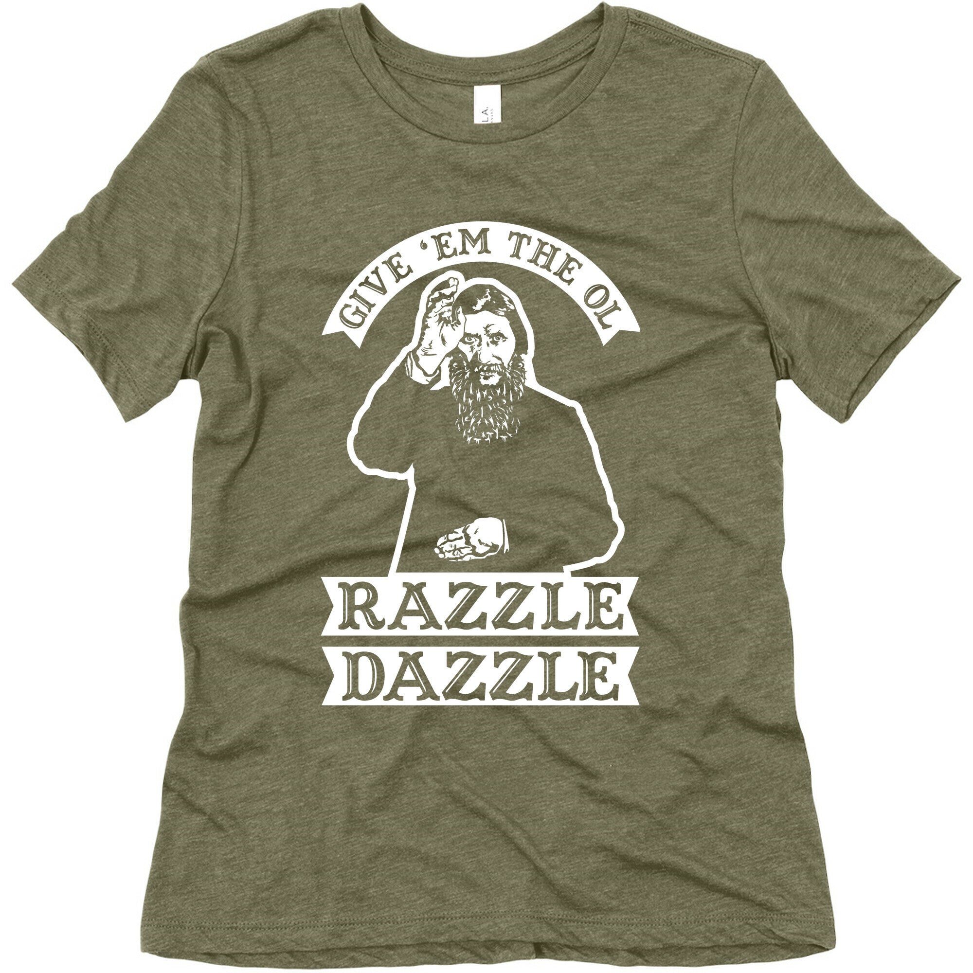 Give 'Em the Ol Razzle Dazzle Rasputin Women's Triblend Tee