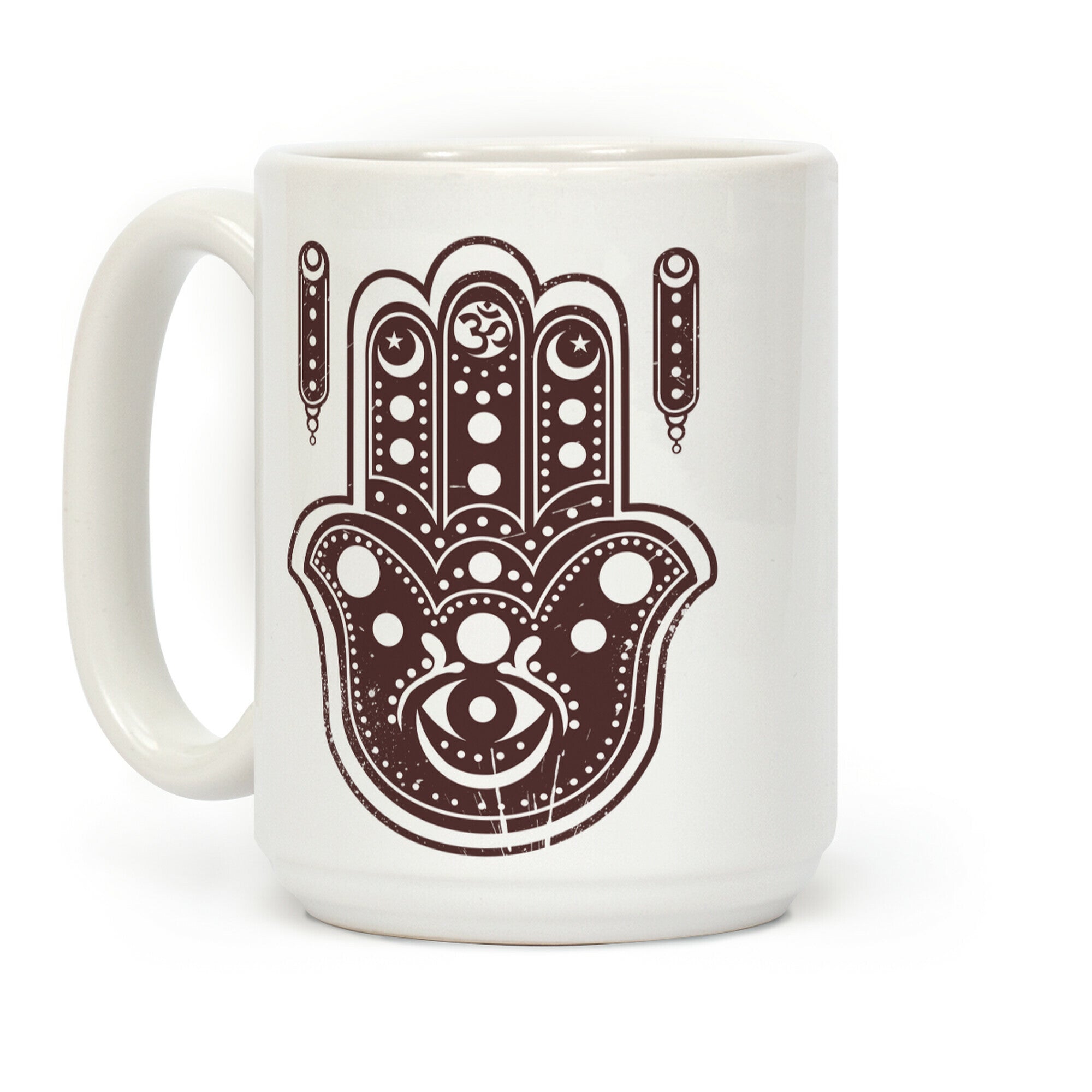 Namaste Hamsa Hand Coffee Mug