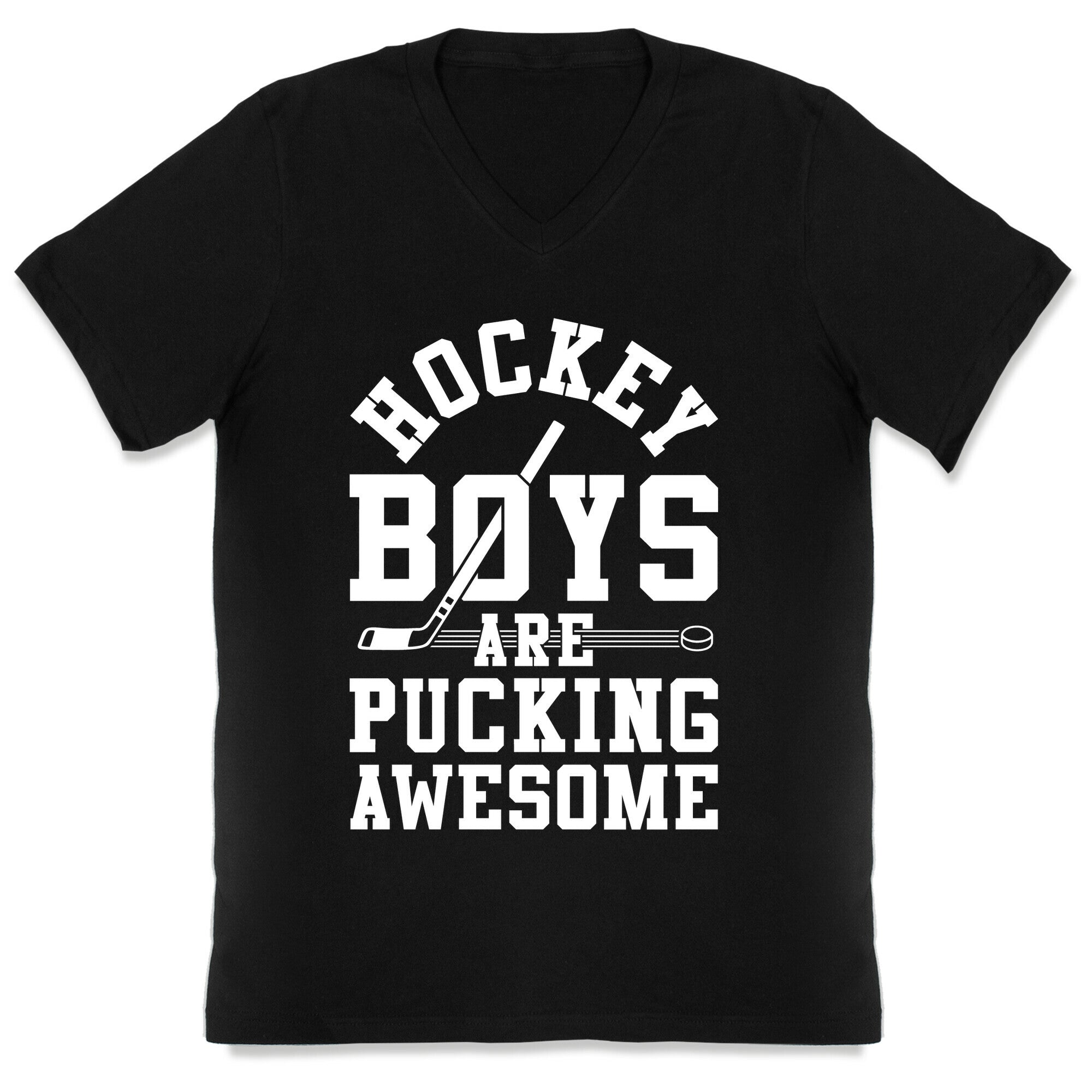 Hockey Boys Are Pucking Awesome V-Neck