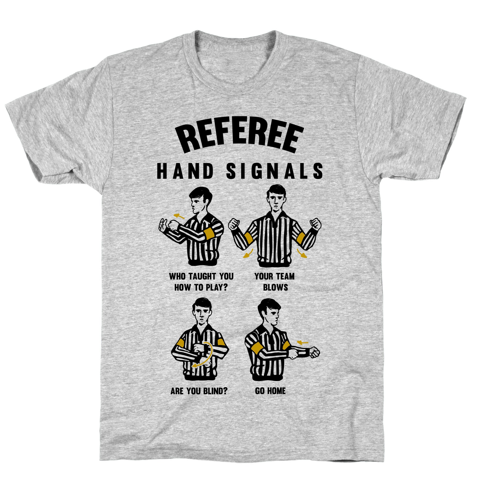 Funny Referee Hand Signals T-Shirt